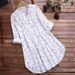 New Women's Cotton Linen Floral Print Shirt mid Length Loose Fit Top for Spring/Summer 2025_ecoleips.com