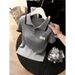 Preppy Korean Style Color Block Knit Top For Women Slimming Curvy Fit Short Sleeve Collared Plus Size Summer New_ecoleips.com