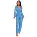 Women's Clothing Deep V Long Sleeved Jumpsuit Summer High Waist Wide Leg Sequin Belt Jumpsuit_ecoleips.com