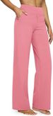 K New Casual High Waisted Straight Leg Pants With Loose Pockets Yoga Pants_ecoleips.com