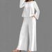 Women's Casual Two Piece Set New Autumn Winter Fashion Solid Color Long Sleeved Trousers_ecoleips.com