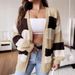 Oversized V-Neck Cardigan – Longline Knit Cover-Up For Women (S-XL) | Casual Layering Essential_ecoleips.com