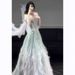 New 2026 Off-Shoulder Evening Gown for Proms Elegant Luxurious Women's Party Wear Super Fairy like Dress for Hosts Students Art Exams_ecoleips.com