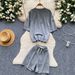 Women's Commuter Style Two Piece Set Slim Fit Short Sleeve Top And High Waisted Shorts Slimming Versatile Elegant Summer Outfit_ecoleips.com