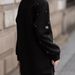 Muslim Women's Tops Black Beaded Sweatshirt For Women – Loose Fit Crew Neck With Heavy-Duty Embellishments (S-4XL)_ecoleips.com