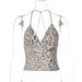 French Leopard Print Camisole For Women 2025 Winter New Fashion Hot Girl Sexy V-Neck Tube Top Wholesale_ecoleips.com