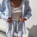 Women's Clothing Pure Cotton Shirt Set Casual Lace Trim Spring Summer Fashion Shorts Outfit_ecoleips.com