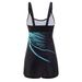 Aria Basics European American Foreign Trade Swimwear, Slimming And Tummy-concealing Two-piece Set, Conservative Sporty Style,_ecoleips.com