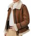 Winter New Women's Clothing Short Sheepskin Fur Integrated Leather Jacket Women's Fur Thick Coat_ecoleips.com