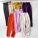 Women's High-Waisted Straight Leg Pants With Belt - Slim Fit Cropped Ankle Pants - Stretchy Polyester Casual Trousers For Daily Wear_ecoleips.com