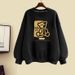 Women's Trendy Fleece Lined Thickened Sweatshirts round Neck Loose Fitting Tops Autumn Winter New Arrivals 2023_ecoleips.com