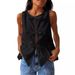 Women's Clothing Spring And Summer Women's Sleeveless Cardigan Solid Color Cotton Strap Top Vest Women's Clothing_ecoleips.com