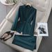 Women's Premium Tailcoat Blazer And Pants Set Slim Fit Stretch Business Office Suit Comfort_ecoleips.com