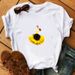 Cross-border Independent Site 3D Petal Girl Fashion Clothing Round-neck Vintage Women's Plus-size T-shirt For Summer_ecoleips.com