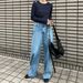 Women's Clothing Women's Off-Shoulder Round Neck Ribbed Knit Base Layer Top Long Sleeves Slim Fit For Commuting Spring Autumn Design_ecoleips.com