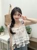 Lace Camisole Top, Gentle And Slimming, Korean Style, Hollow Crochet, Summer Loose Retro Sleeveless Tank Top For Women_ecoleips.com