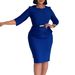 Women's Slim Fit Elegant Hip Dress D3312 Foreign Trade Fashion OL African Style New Clothing_ecoleips.com