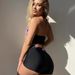 Women's Clothing Split Swimsuit Women's Digital Printing Lace Up Halter Neck Boxer Shorts Sexy Bikini_ecoleips.com