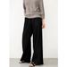 Suitable For All Seasons 【French Linen】Women's 14-Count High-Density 190g Heavy Wide-Leg Pants 013_ecoleips.com