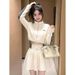 European-style Casual Sports Suit For Women, 2026 Spring And Autumn New Korean-style Slim-fit Striped Stand-collar_ecoleips.com