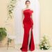 Women's Clothing Evening Dress Elegant Lady Banquet Model Exhibition Company Annual Meeting Host Long Fishtail Dress_ecoleips.com