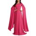 Elegant Off-Shoulder Evening Gown High-Waist Batwing Sleeve Maxi Dress In Vibrant Fuchsia For Red Carpet Galas Weddings (Stretch Poly-Spandex Blend)_ecoleips.com