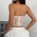 Strap Vest With Chest Cushion, Women's Lace Hollow Out, Chinese Style Fashionable, Internet Famous Slim Fit Short Top_ecoleips.com