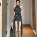 Plus-size French Resort-style Irregular Ruffle Dress For Women, New Spring Fashion Design Short Skirt_ecoleips.com
