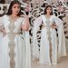 Modest Abaya Dress Luxury Muslim Evening Gown – Pearl-Embellished Chiffon Abaya With Detachable Belt For Elegant Occasions_ecoleips.com