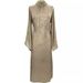 Muslim Women's Dress Flashing Gold Stamped Long Skirt Robe Abaya_ecoleips.com