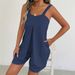 Summer Women's Loose Fashion Solid Color Suspender Jumpsuit/Overall_ecoleips.com