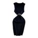 Women's Clothing Temperament Sleeveless Round Neck Knitted Dress Design Sense Tassel Waist Slim Hip Wrapped Mid Length Skirt_ecoleips.com