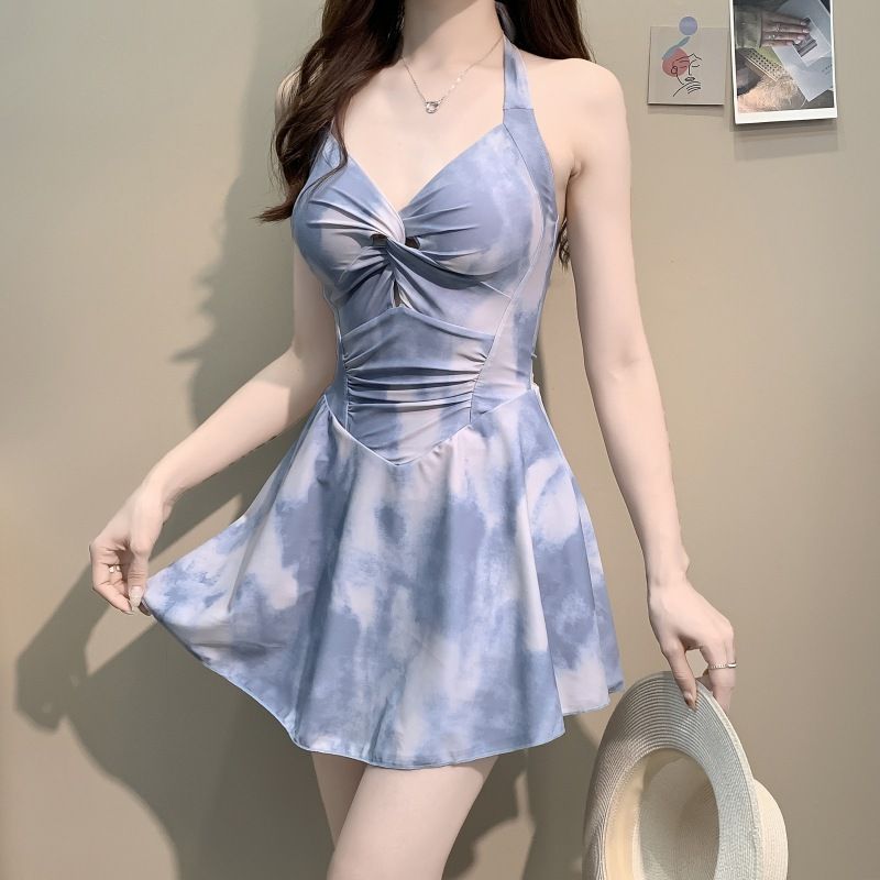 Women's Clothing Pure Sexy One Piece Swimsuit New Style Slimming Flattering Long Sleeves_ecoleips.com