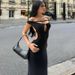 European American Women's Clothing 2025 Autumn And Winter New Fashion Sexy Backless Hollow-out Solid Color Slim-fit_ecoleips.com