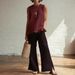 Women's Clothing Spring/Summer Women's Solid Color Round Neck Sleeveless Shirt Elegant Minimalist Ruffled Hem Top For Casual Occasions_ecoleips.com
