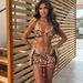 Women's Clothing Floral Print Three Piece Bikini Set With Tie Short Apron Sexy Swimwear For All Seasons_ecoleips.com