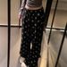 Original Korean Style Design Sense Cross Flower Full Print Casual Pants Women's 2026 Spring New Loose Wide Leg Sports Pants_ecoleips.com
