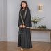 Verve New Style Muslim Fashion Robe Appliqué, Elegant Cardigan Long Dress With Raglan Sleeves And Pockets_ecoleips.com