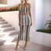 2025 Summer New Colorful Striped Tube Top Dress Slim Sexy Hot Girl Two-Piece Set For Women_ecoleips.com
