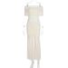 Women's Clothing Autumn New Style Tube Top Pleated Mesh Splicing Slim Temperament Dress Two Piece Suit_ecoleips.com