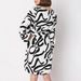 Women's Printed Long Sleeve Round Neck Belted A-Line Dress – Stylish Streetwear For Casual & Urban Outfits_ecoleips.com