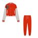 Women's Single Breasted Letter Printed Baseball Uniform Sports Suit Two Piece Set Fashion_ecoleips.com