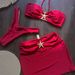 Women's Clothing Sexy Bikini Solid Color Split Swimsuit Bikini_ecoleips.com