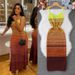 Women's Clothing Retro Gradient Striped Knitted Dress Sleeveless Suspender Slim Waist Slimming Sweater Dress_ecoleips.com