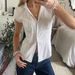 Women's Clothing New Red And White Plaid Short Sleeved Shirt For Women French Puff Sleeves Loose Versatile Tops_ecoleips.com