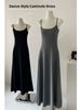 Summer New Plus Size Loose Strap Dress Over Knee Length Vest Dress Versatile Inner And Outer Wear Casual Elegant A-Line Skirt_ecoleips.com