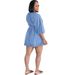 Women's Clothing Sexy Women's Deep V Neck Puff Sleeve Dress Style Denim Mini Skirt Fashion For Formal & Casual For Women_ecoleips.com