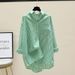 Oversized Drop-Shoulder Striped Shirt | High Manganese Washed Long Sleeve Blouse For Women Spring Collection_ecoleips.com