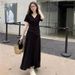 French High-End Leisure 2025 Summer New Slim Fit And Slimming Short Sleeved Top, Half Skirt Two-Piece Set_ecoleips.com