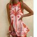 Women's Clothing Printed Linen Sleeveless Skirt Dress_ecoleips.com